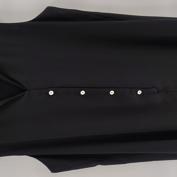 CAKE Pullover Black Dress Size Large Sleeveless Flowy V Neckline - Picture 4 of 7